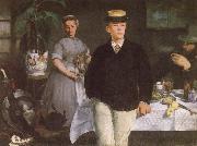 Edouard Manet Luncheon in the studio oil on canvas